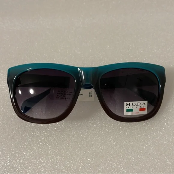 M.O.D.A Made in Italy IM109 turquoise sunglasses Moda Sunglasses for Women for sale | eBay main image 4